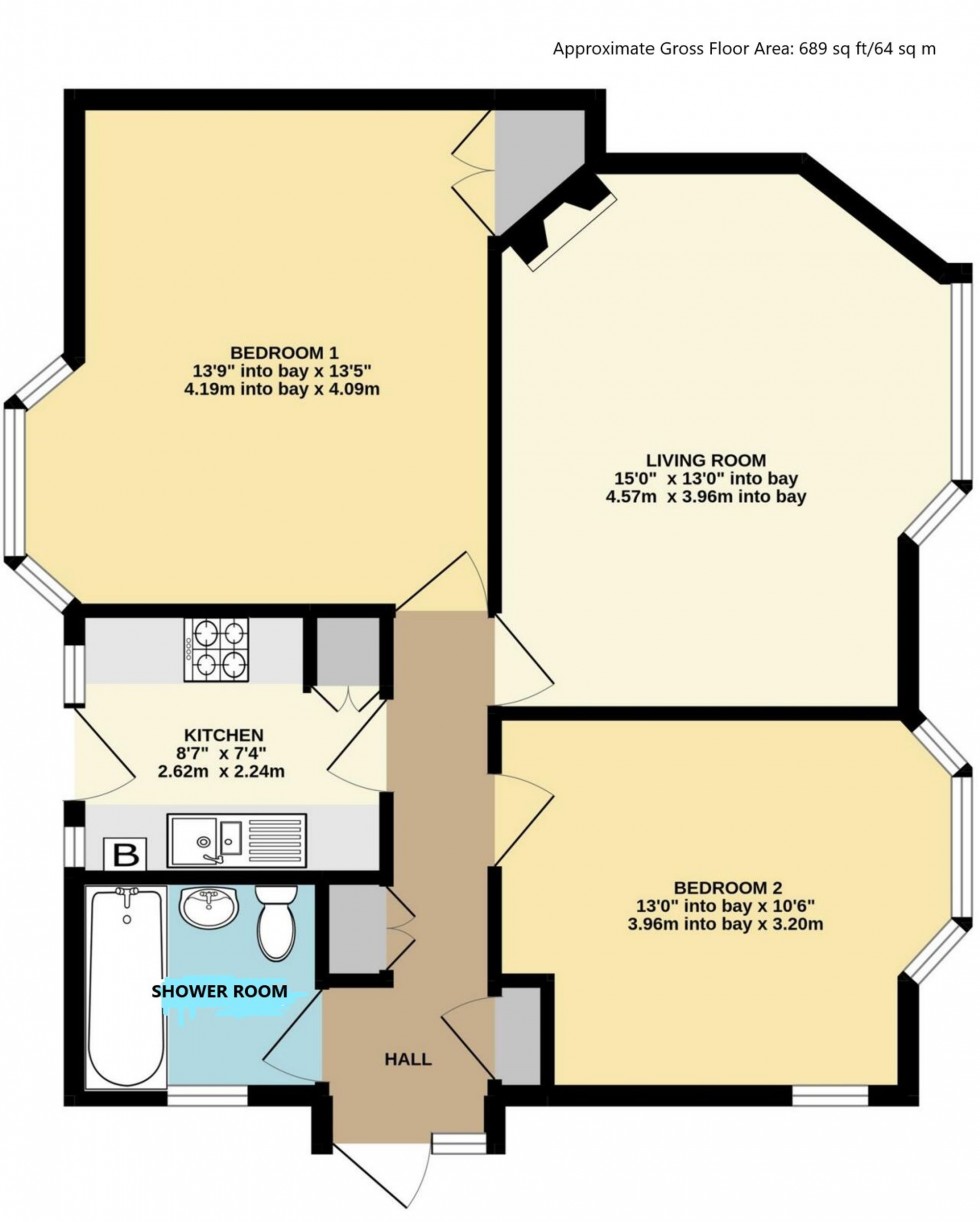 Floorplan for Greenways, Haywards Heath, RH16