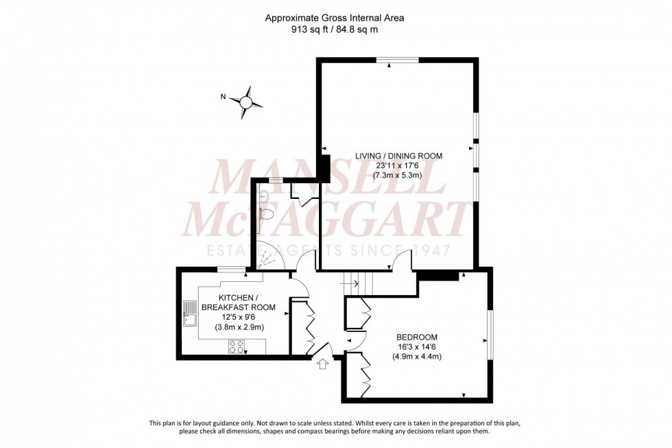 Floorplan for Greenlands Drive, Franklands Court Greenlands Drive, RH15