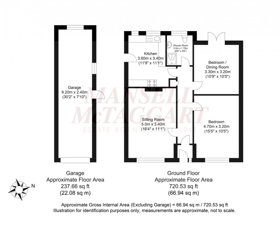 Floorplan for The Rise, Partridge Green, RH13
