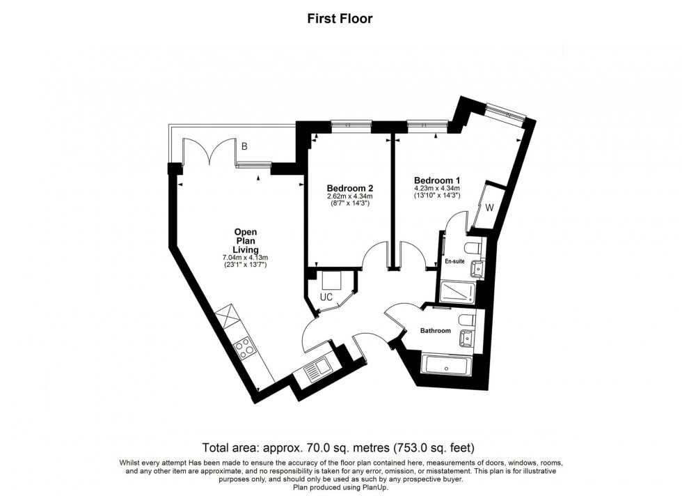 Floorplan for Ifield Road, Crawley, RH11