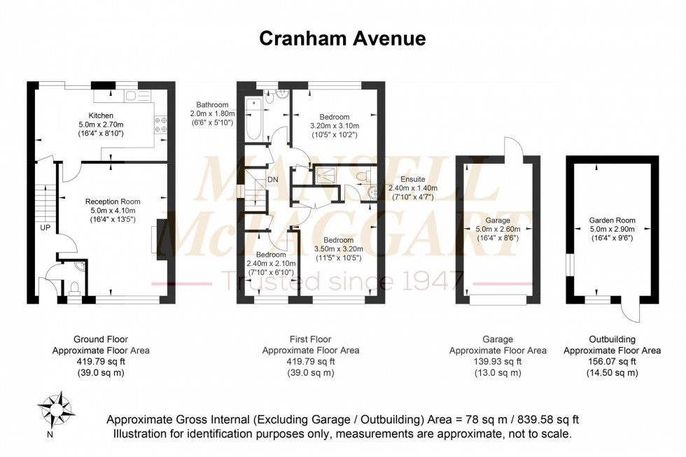 Floorplan for Cranham Avenue, Billingshurst, RH14