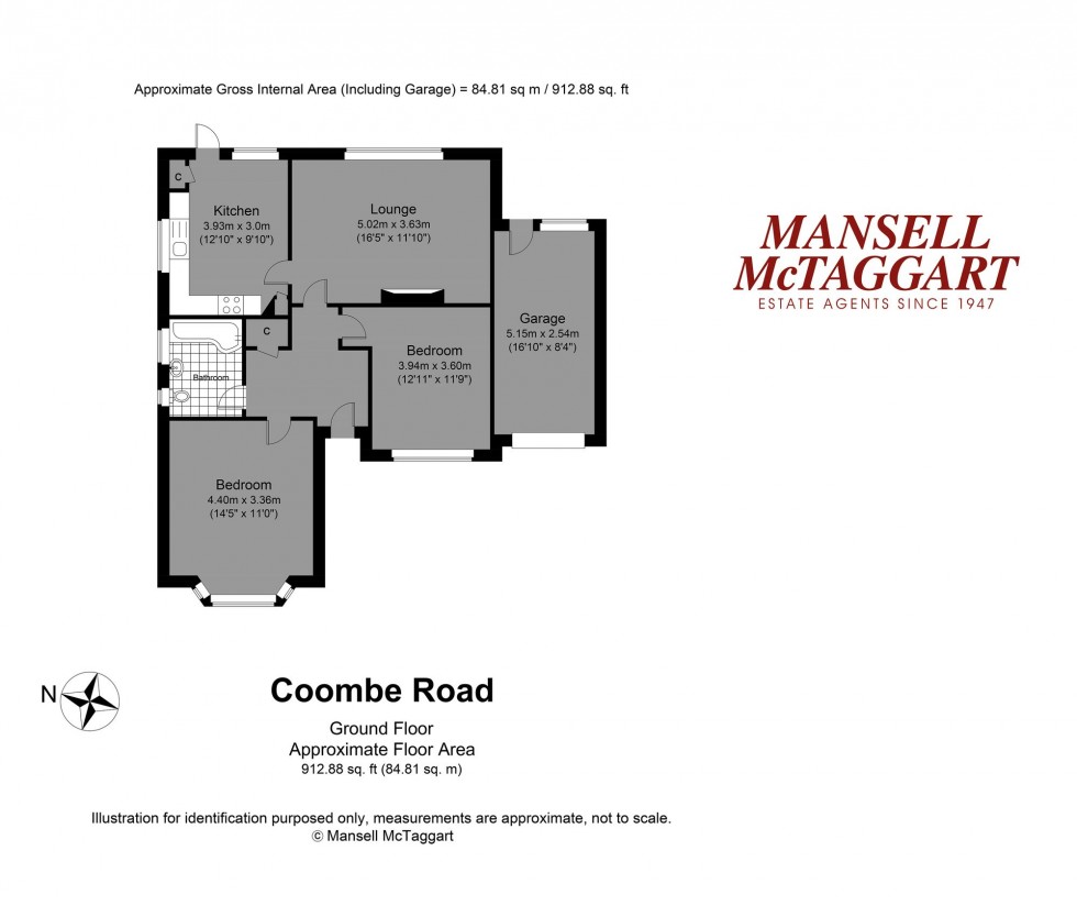 Floorplan for Coombe Road, Steyning, BN44