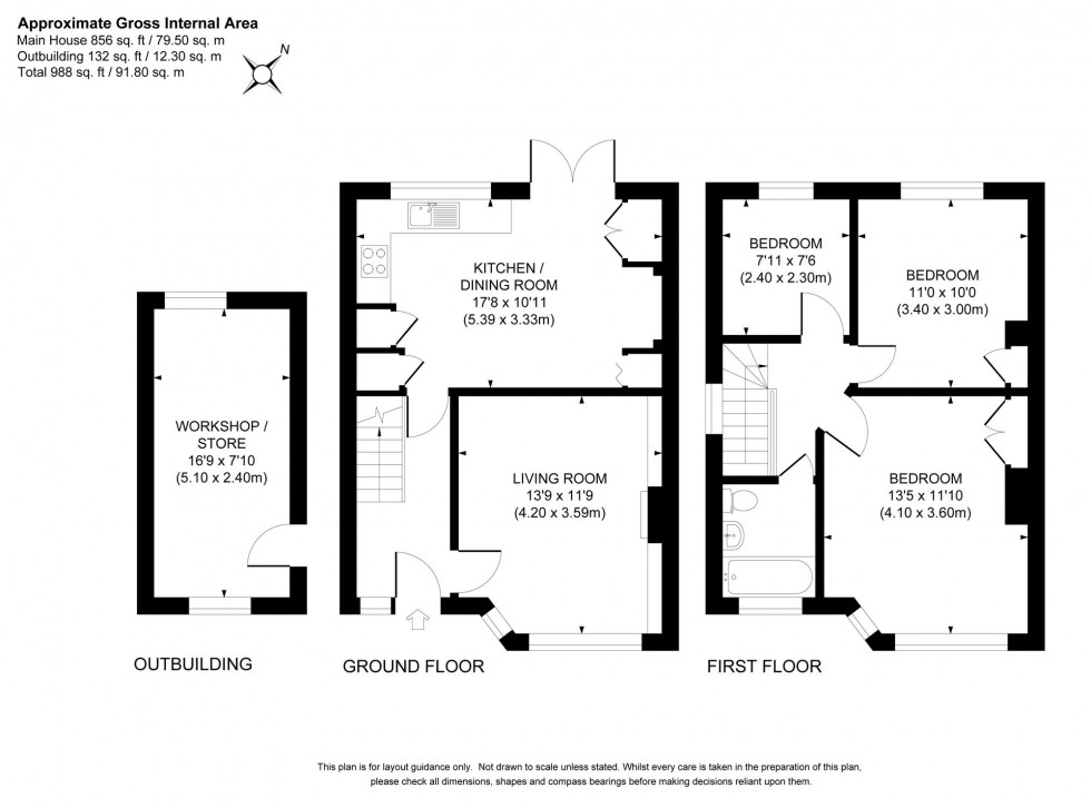 Floorplan for Gravelye Lane, Lindfield, RH16