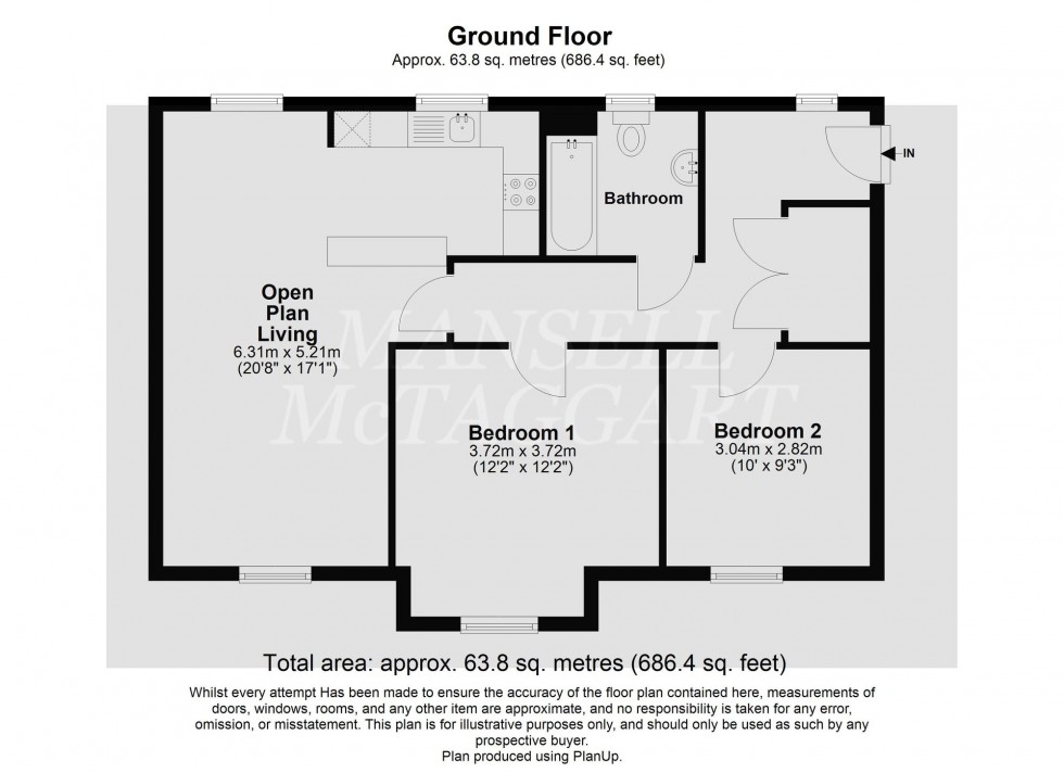Floorplan for Cornwell Avenue, Crawley, RH10