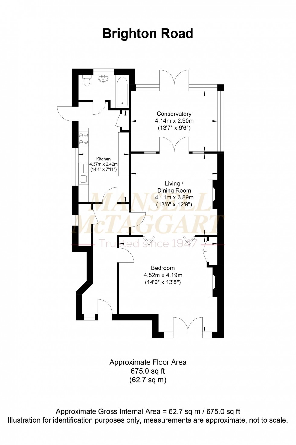 Floorplan for Brighton Road, Crawley, RH10
