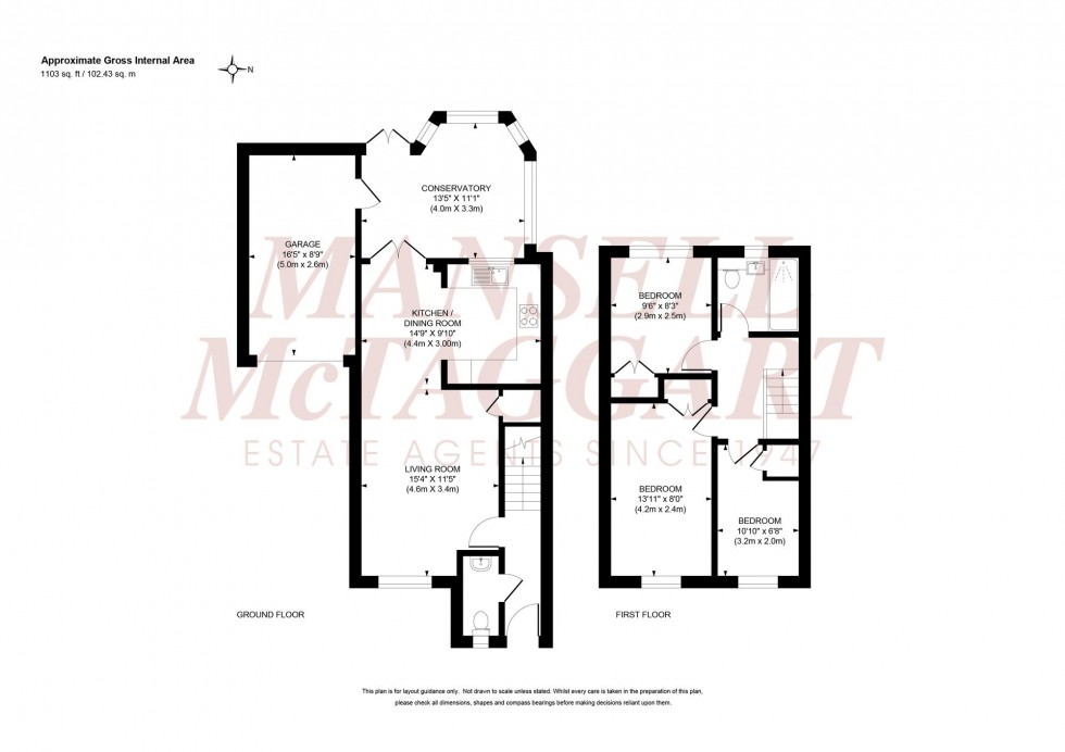 Floorplan for The Hornbeams, Burgess Hill, RH15