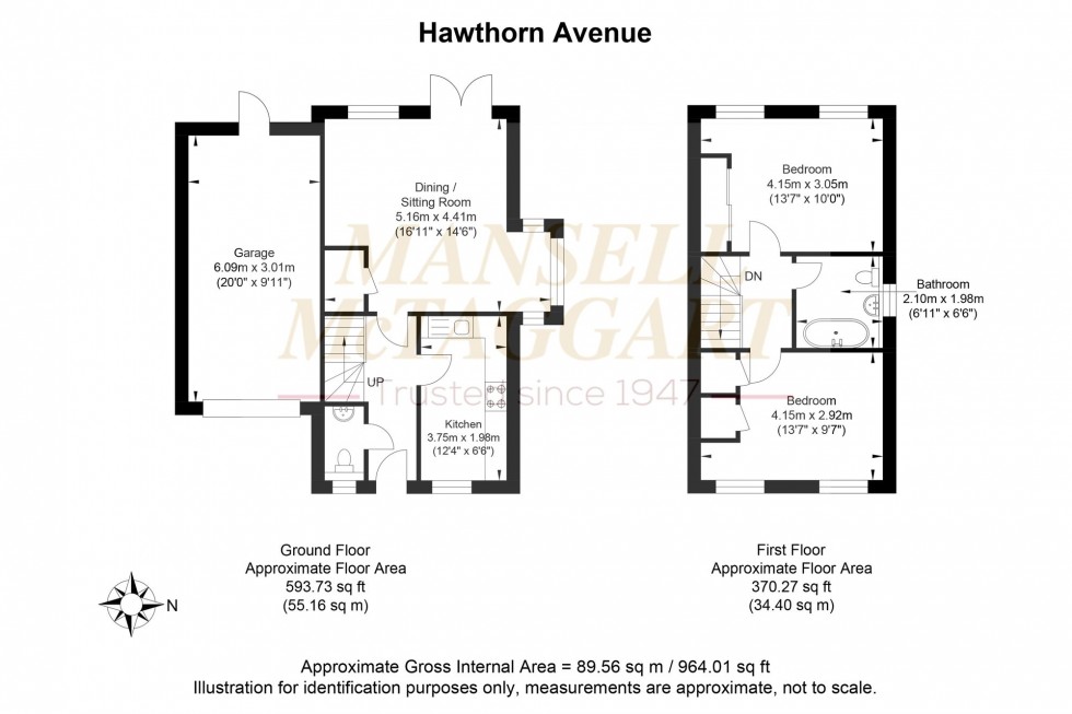 Floorplan for Hawthorn Way, Billingshurst, RH14