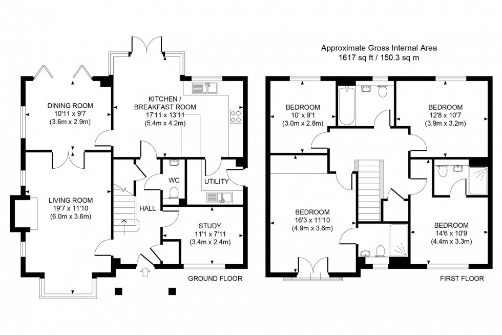 Floorplan for Rocky Drive, Haywards Heath, RH16