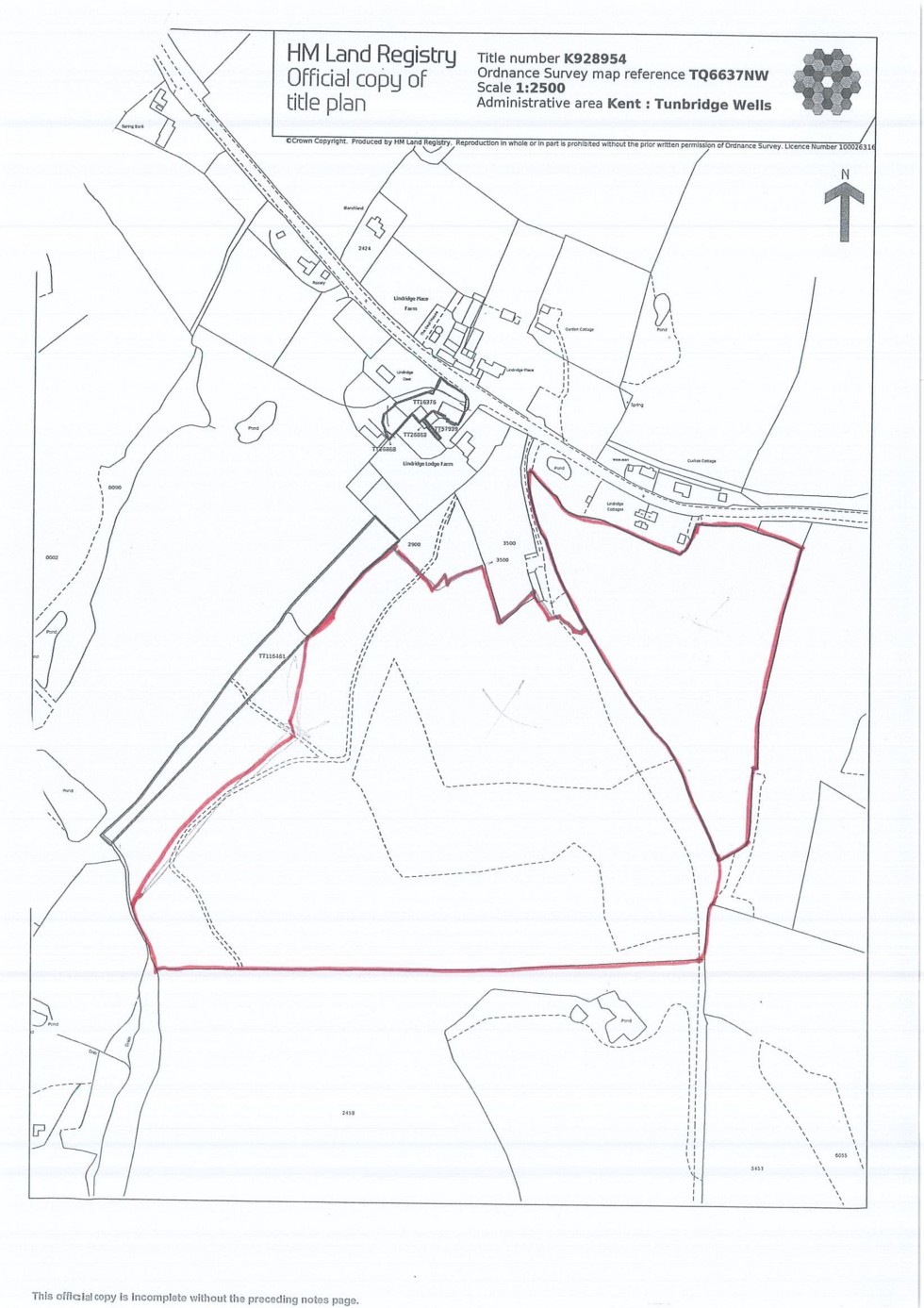 Floorplan for Lindridge Lodge Farm, Lamberhurst Quarter, TN3