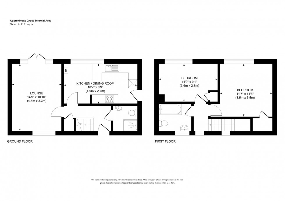 Floorplan for Penn Crescent, Haywards Heath, RH16