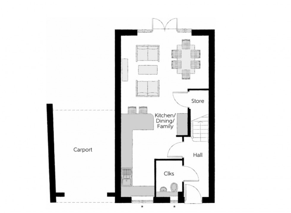 Floorplan for Steers Lane, Forge Wood, RH10
