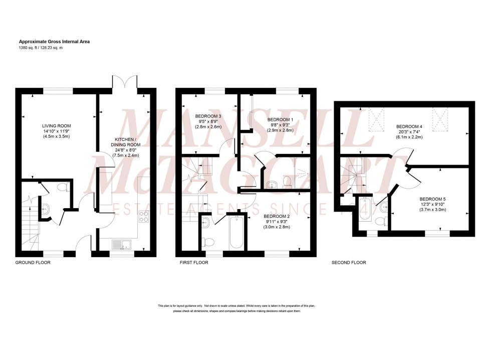 Floorplan for Snowdrop Close, Burgess Hill, RH15