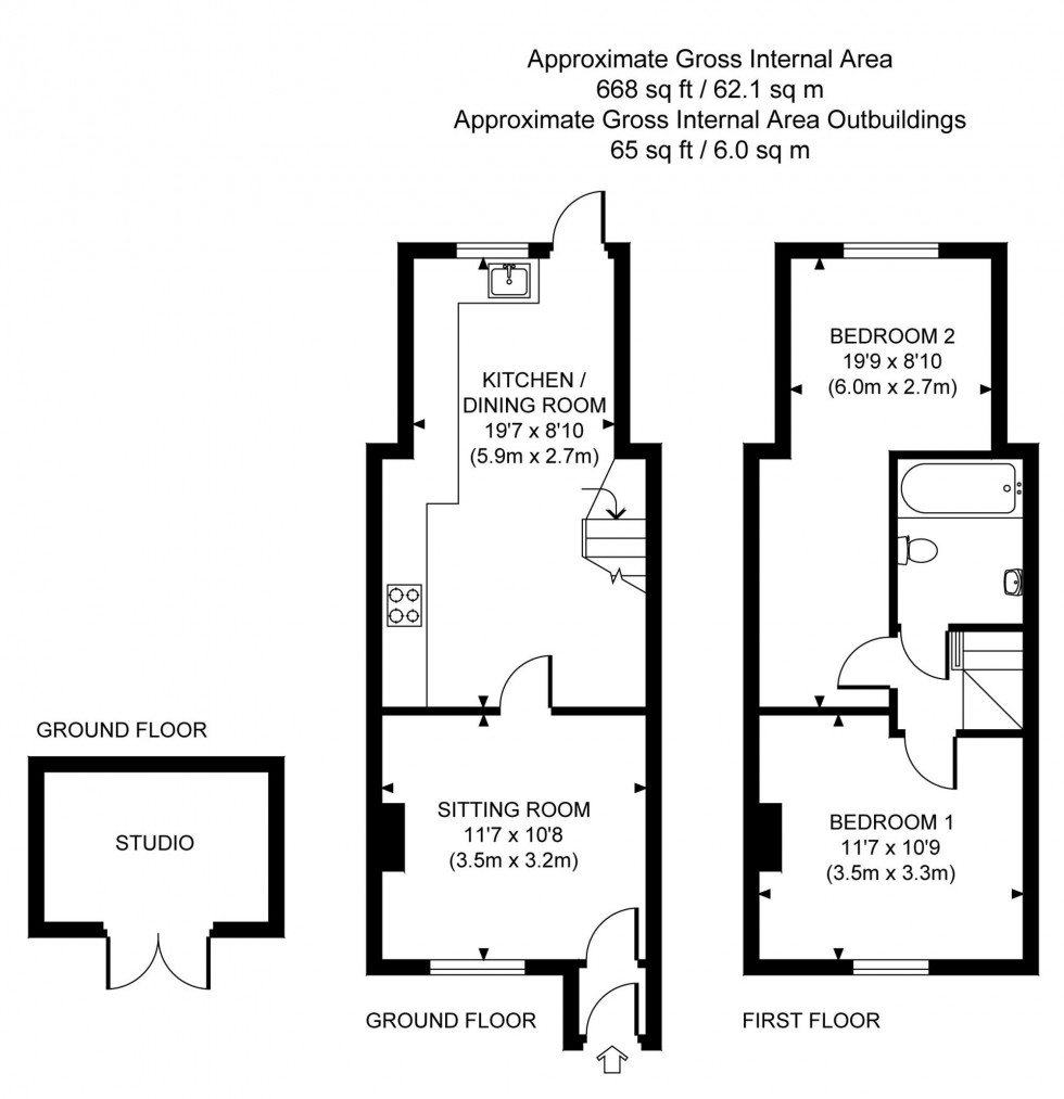 Floorplan for St. Marys Road, Burgess Hill, RH15