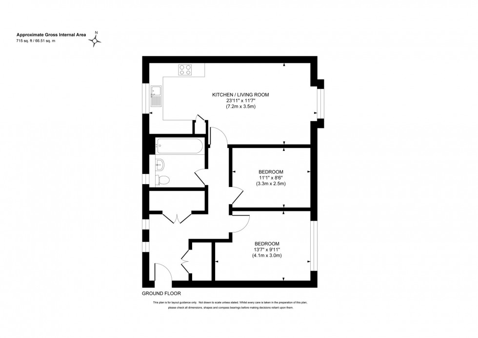 Floorplan for Hawkins Road, Princess Court Hawkins Road, RH17