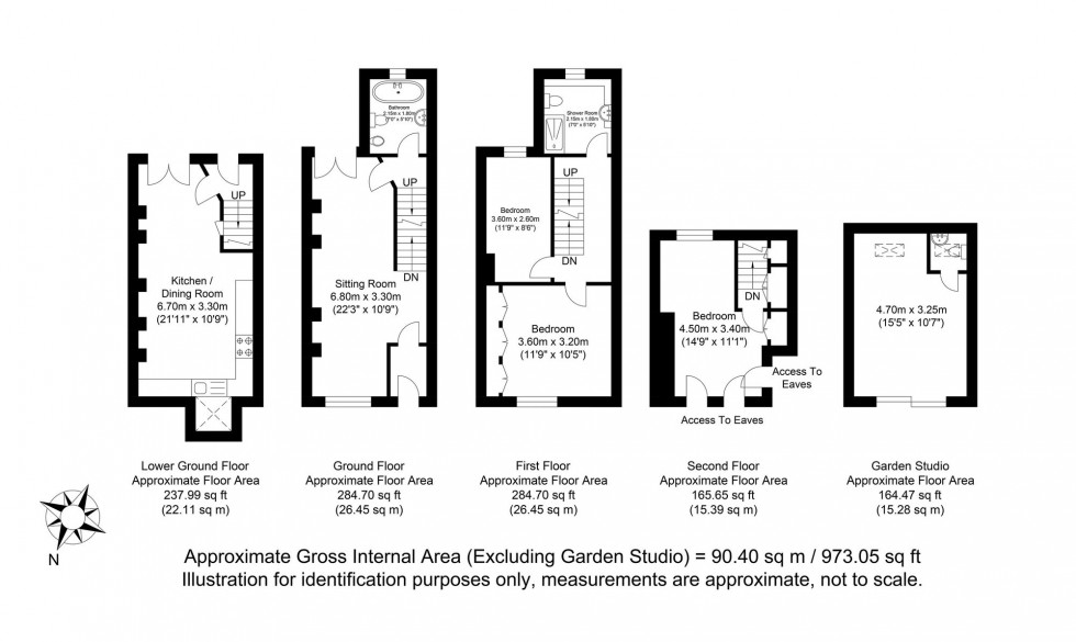 Floorplan for Priory Street, Lewes, BN7