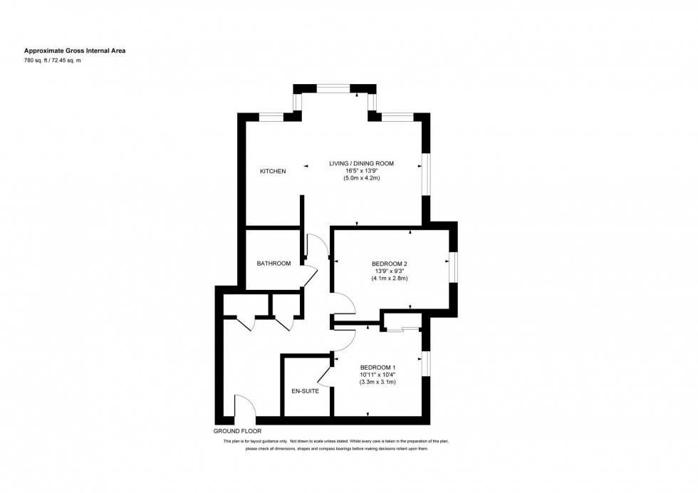 Floorplan for Trubwick Avenue, Waverley House, RH16