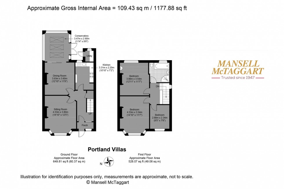 Floorplan for Portland Villas, Hove, BN3