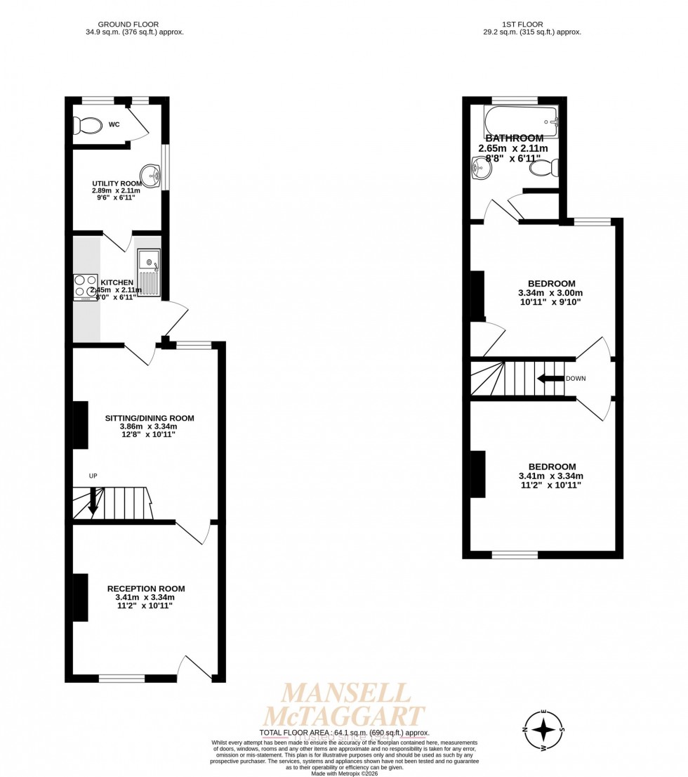 Floorplan for Chequer Road, East Grinstead, RH19