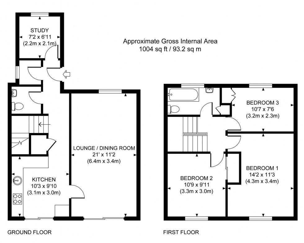 Floorplan for The Spinney, Burgess Hill, RH15
