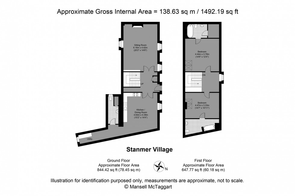 Floorplan for Stanmer Village, Stanmer, BN1