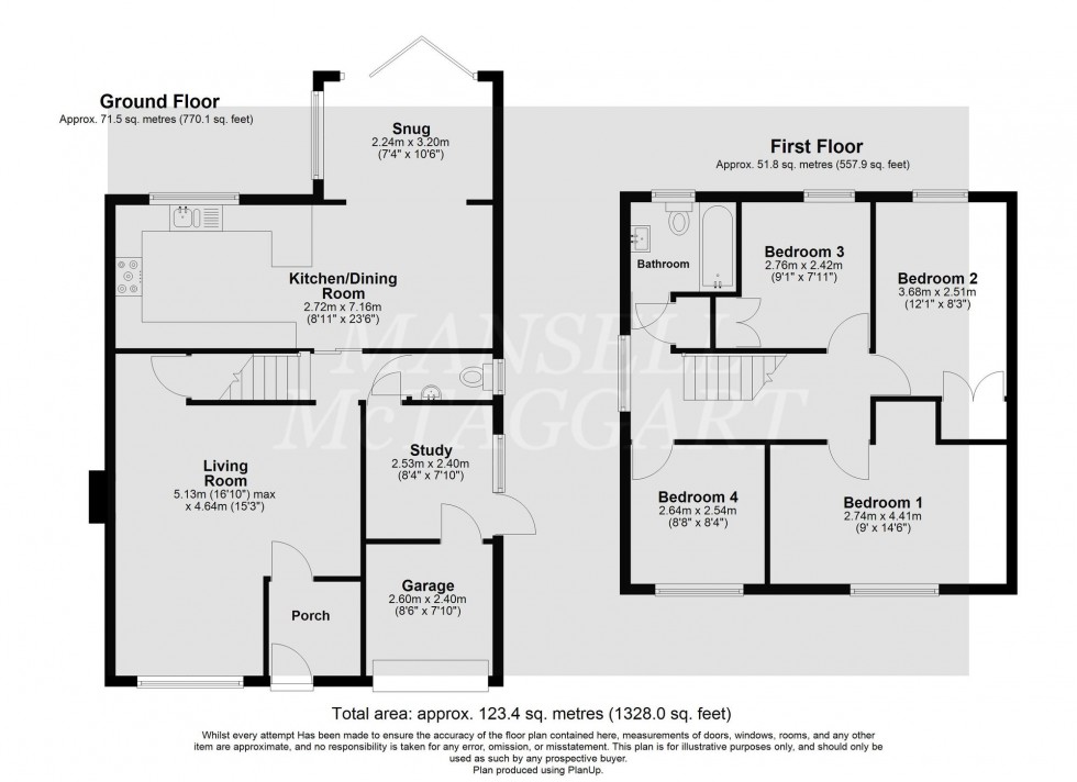 Floorplan for Burleigh Way, Crawley Down, RH10