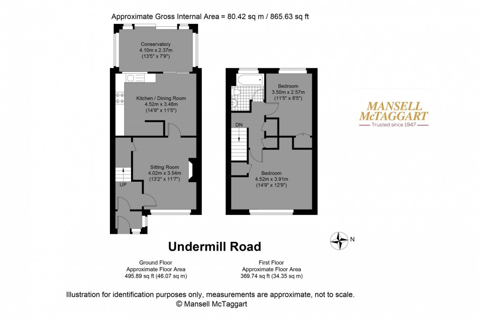 Floorplan for Undermill Road, Upper Beeding, BN44