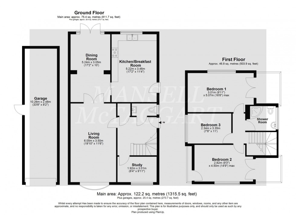 Floorplan for St. Catherines Road, Crawley, RH10