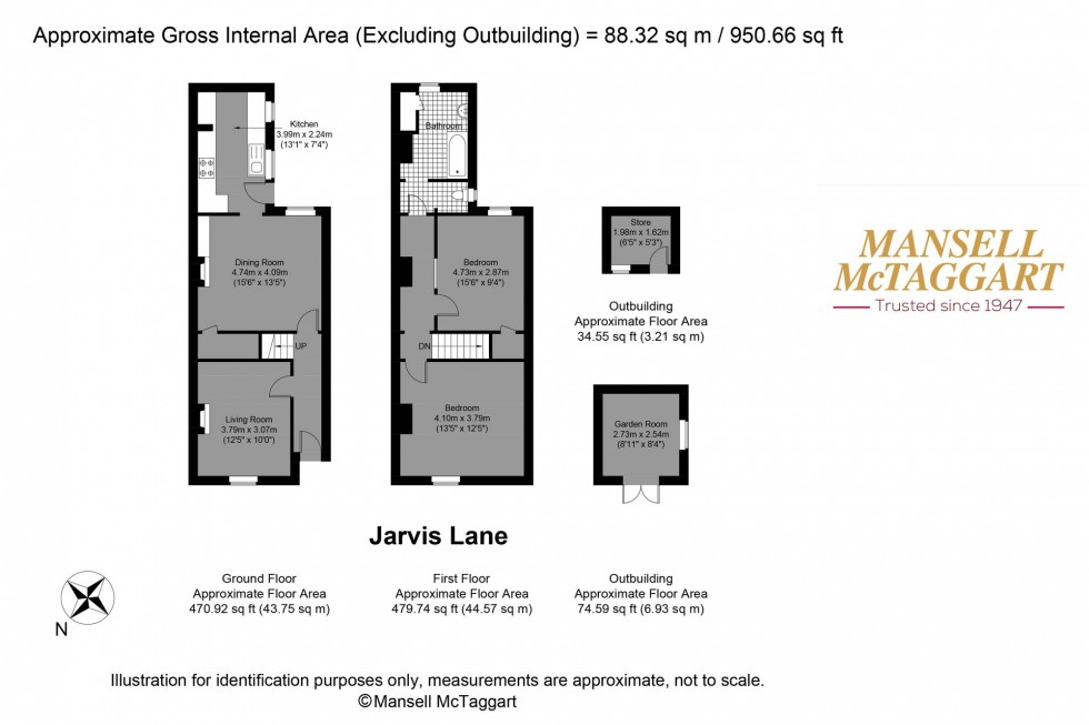 Floorplan for Jarvis Lane, Steyning, BN44