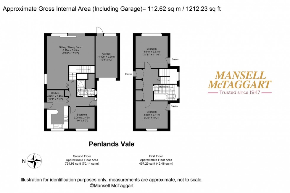 Floorplan for Penlands Vale, Steyning, BN44