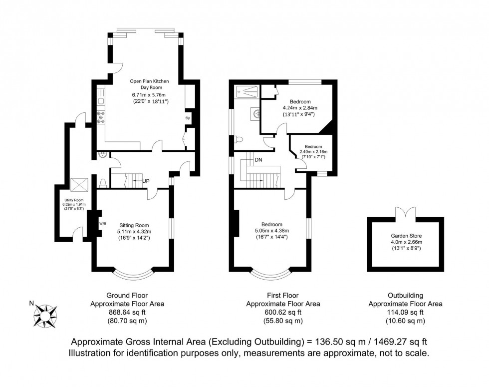 Floorplan for Gundreda Road, Lewes, BN7