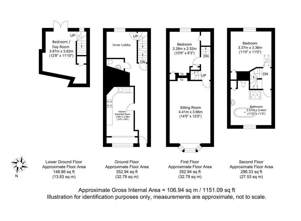 Floorplan for High Street, Lewes, BN7