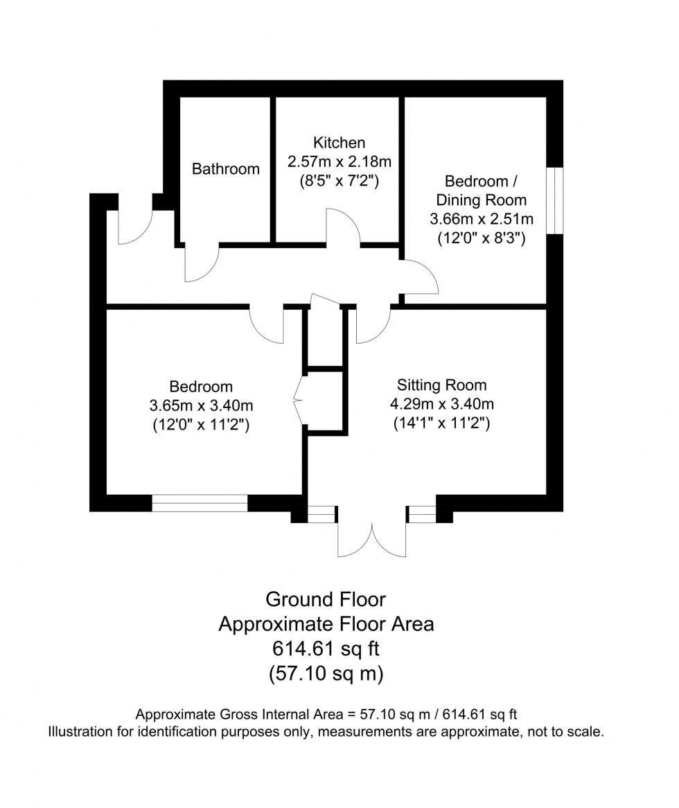 Floorplan for Harley Lane, Harley Lodge Harley Lane, TN21