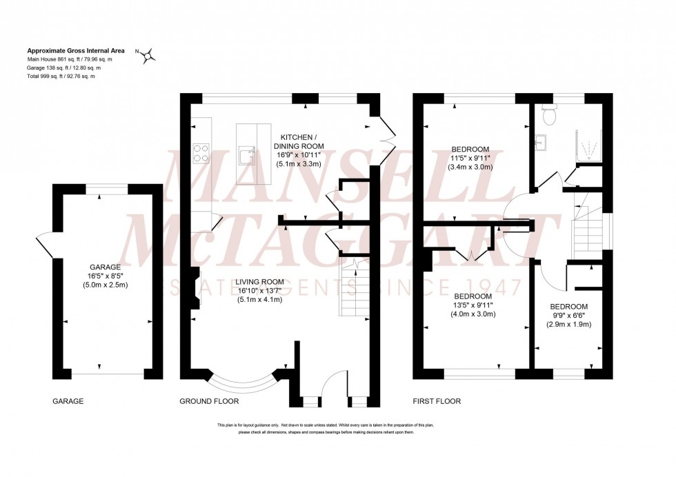 Floorplan for Cherry Close, Burgess Hill, RH15