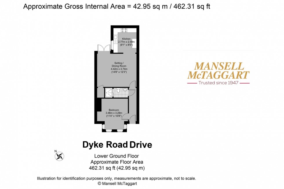 Floorplan for Dyke Road Drive, Brighton, BN1