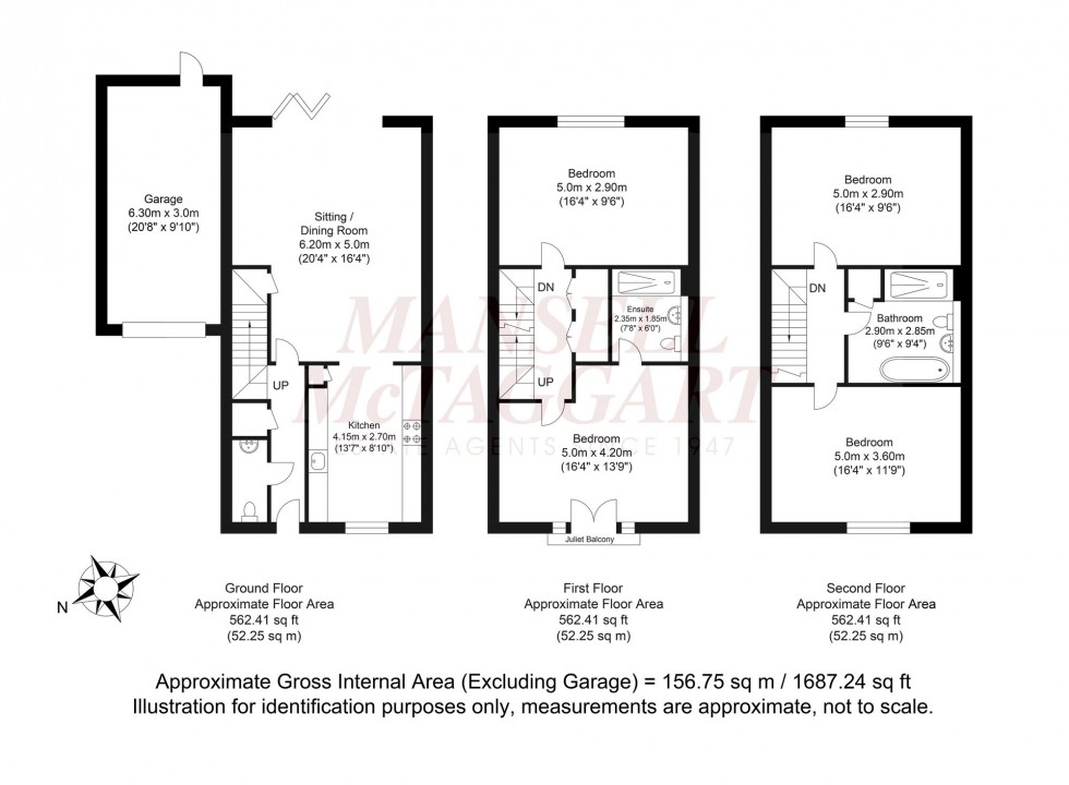 Floorplan for Braby Drive, Horsham, RH12