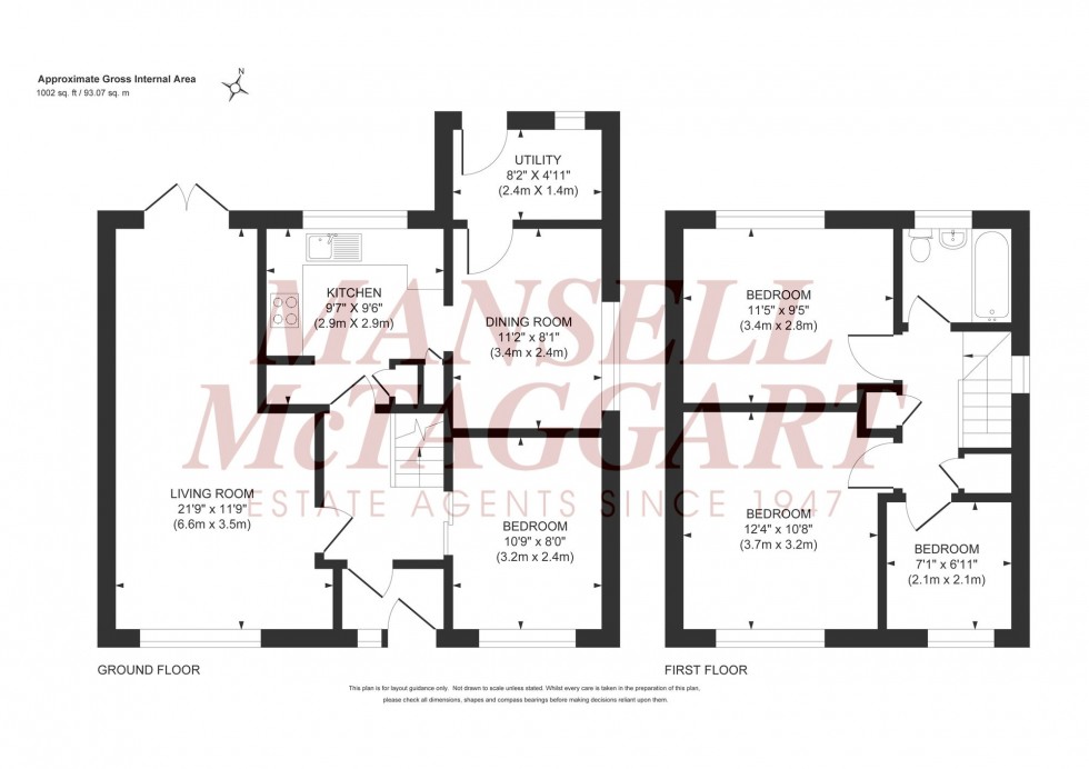 Floorplan for East View Fields, Plumpton Green, BN7