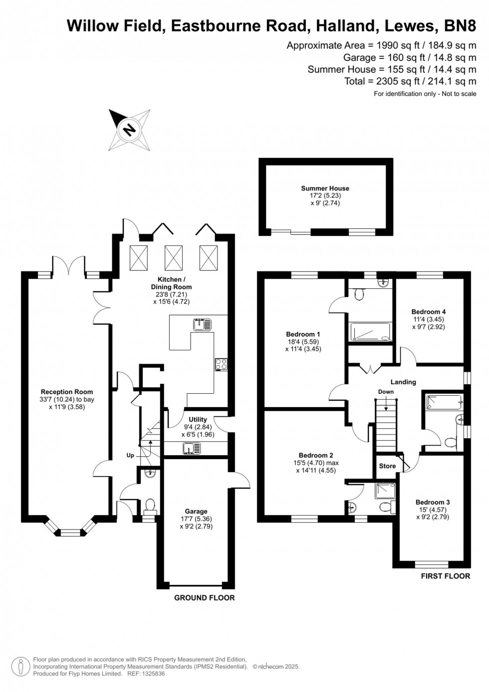 Floorplan for Eastbourne Road, Halland, BN8