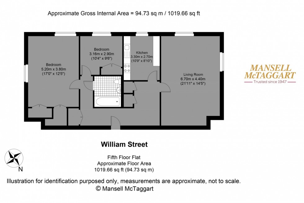 Floorplan for William Street, Pavilion Court Grand Parade Mews William Street, BN2