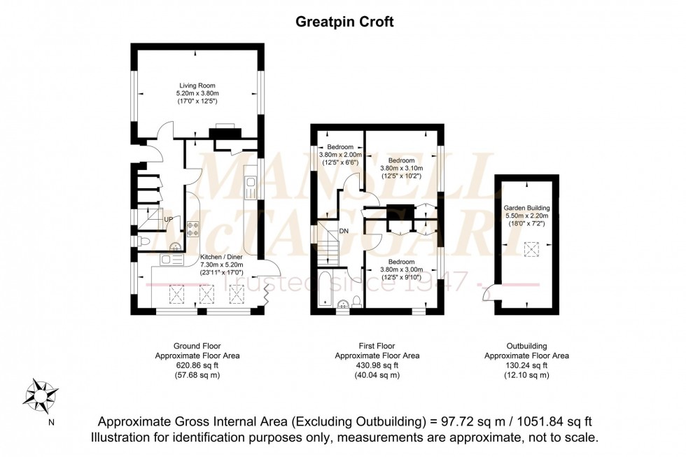 Floorplan for Greatpin Croft, Fittleworth, RH20
