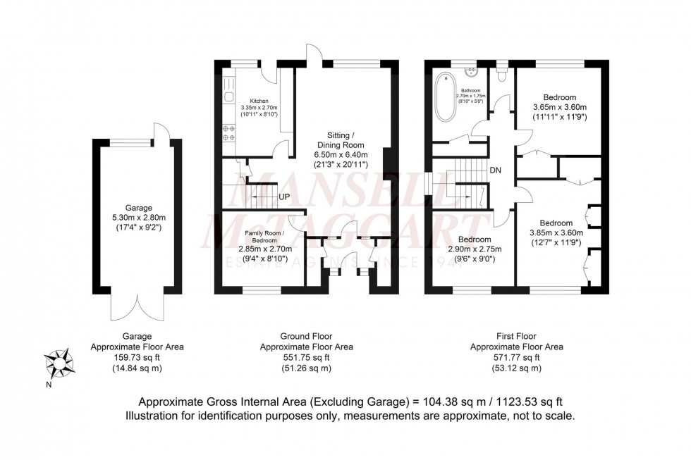 Floorplan for Woodland Way, Horsham, RH13