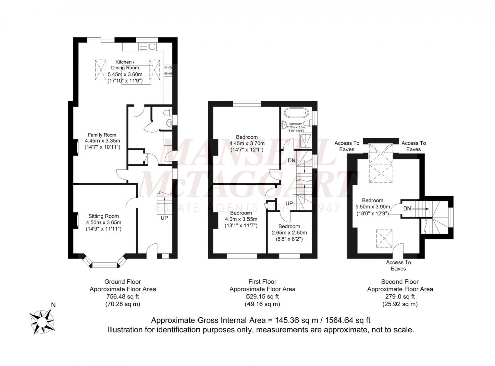 Floorplan for Hurst Avenue, Horsham, RH12