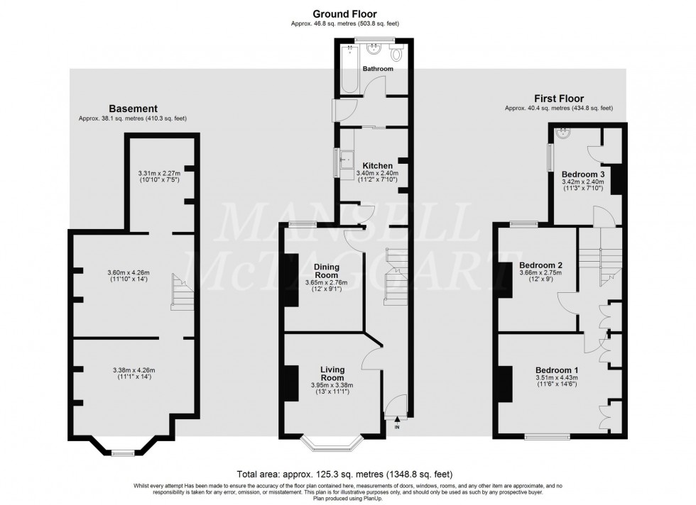 Floorplan for Durkins Road, East Grinstead, RH19