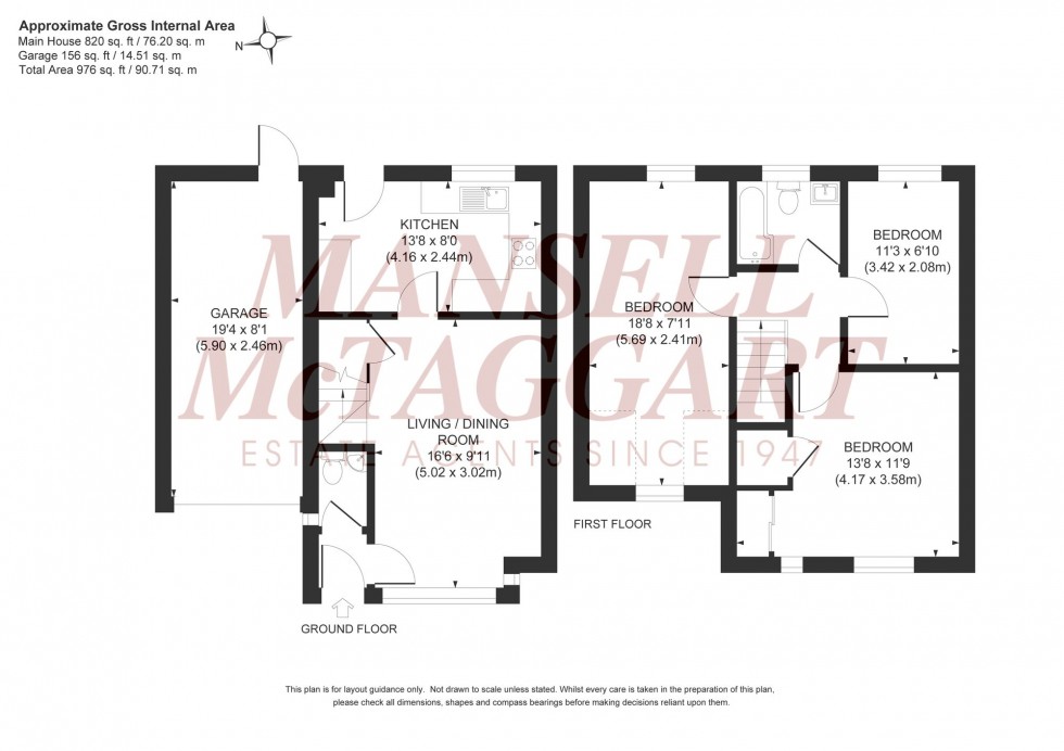 Floorplan for Valentine Drive, Burgess Hill, RH15