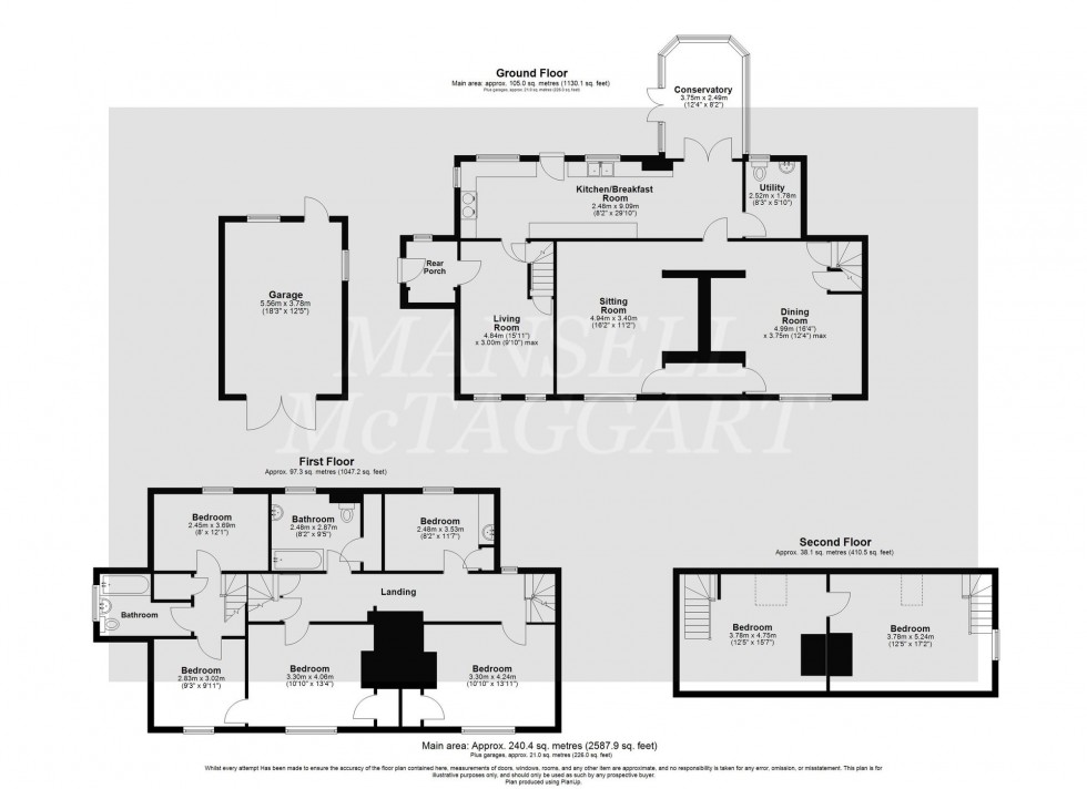 Floorplan for North Lane, West Hoathly, RH19