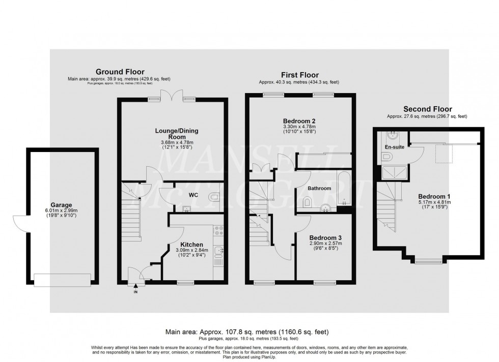 Floorplan for Foxglove Drive, Crawley, RH10