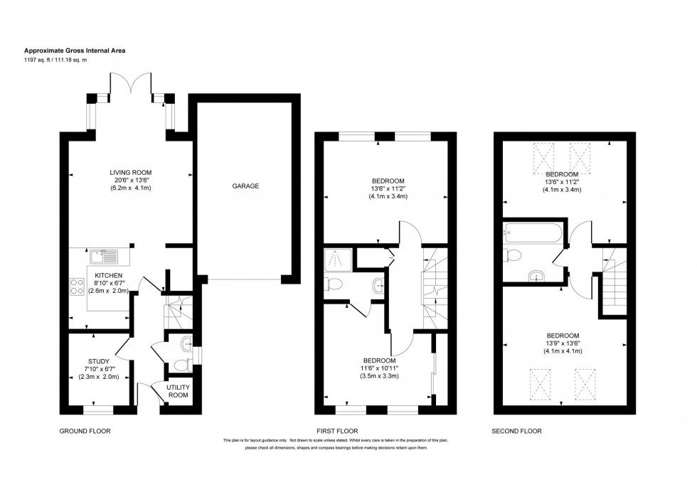 Floorplan for Virginia Drive, Haywards Heath, RH16