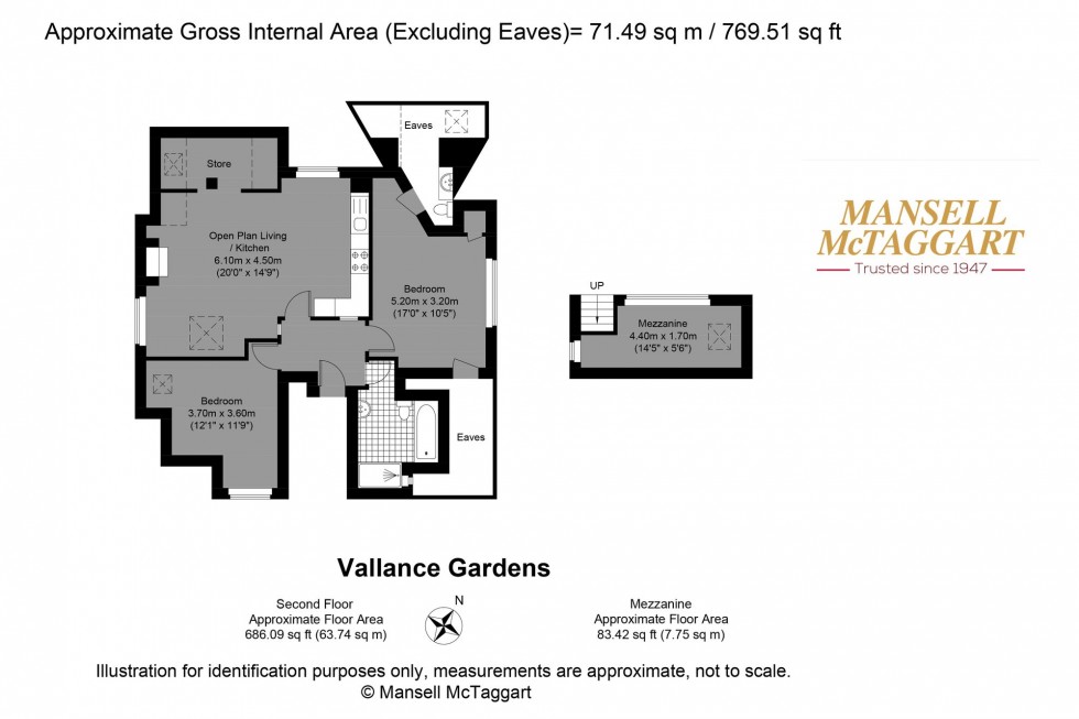 Floorplan for Vallance Gardens, Hove, BN3
