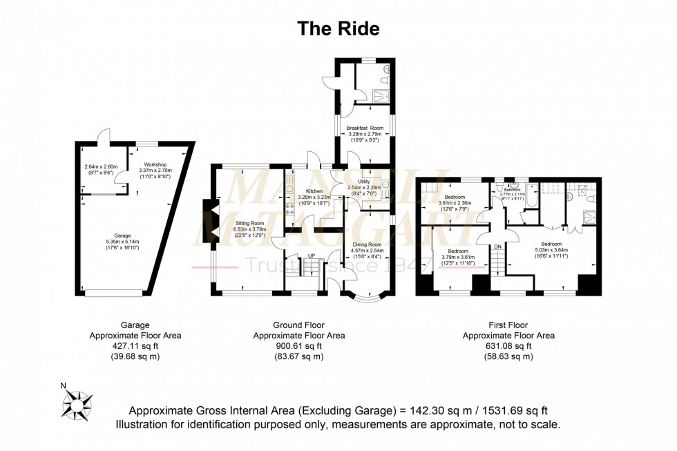 Floorplan for The Ride, Ifold, RH14