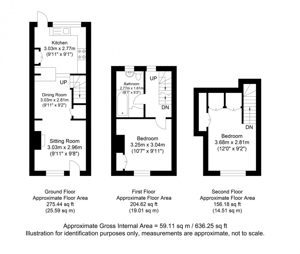 Floorplan for Lancaster Street, Lewes, BN7