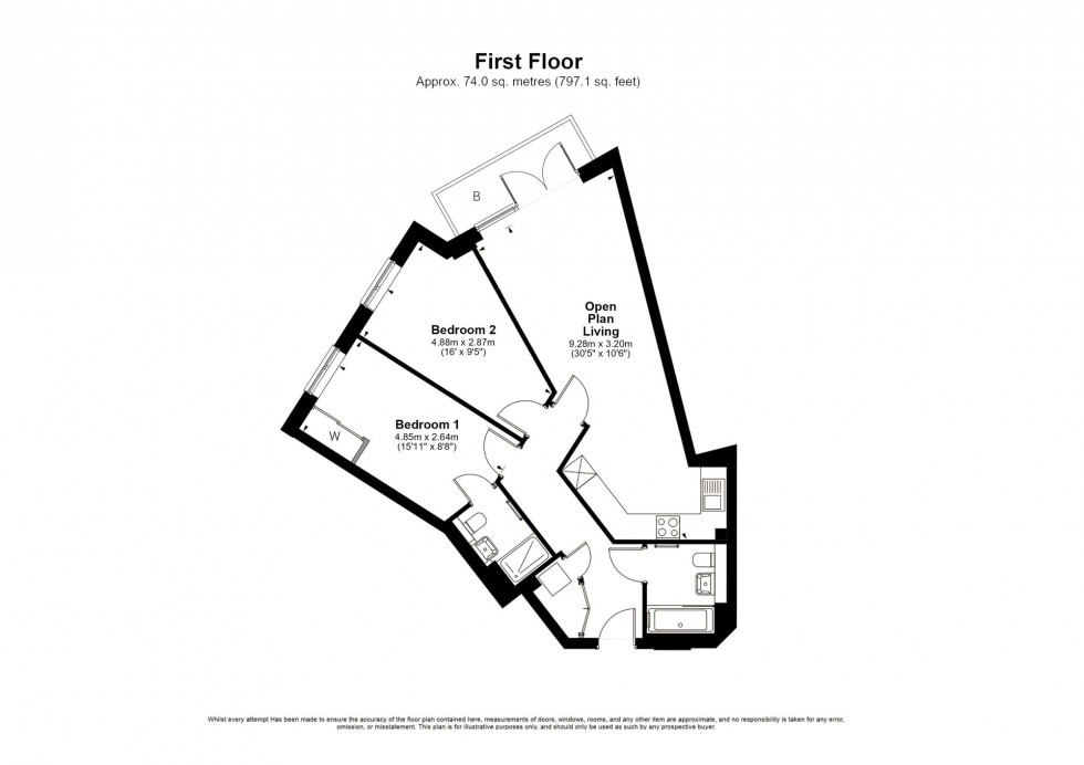 Floorplan for Ifield Road, Crawley, RH11